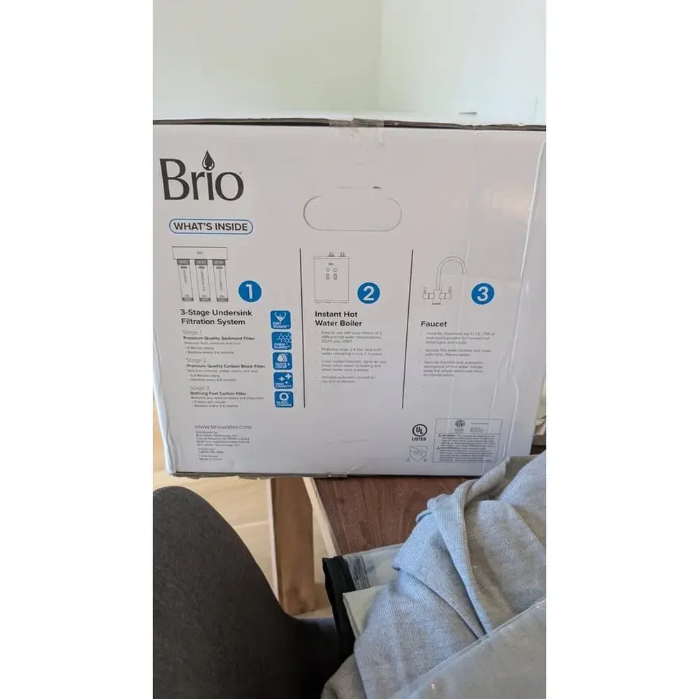 NEW never opened - Brio 3-Stage Instant Hot Water + cold